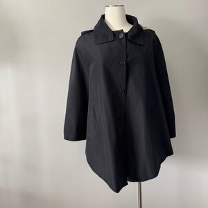 Sequence  Black Women's Cape Rain Jacket One Size
